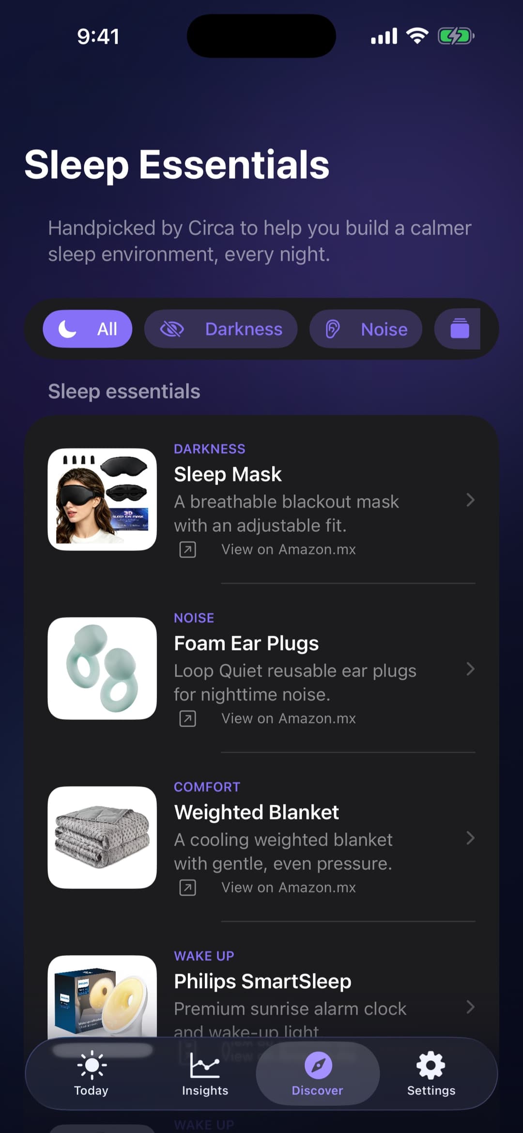 Circa sleep routine app screenshot 4